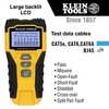 Klein Tools Cable Tester, LAN Scout Jr. 2, Backlit LCD, Multiple Tone Generator, Use With Dark Cable Systems vdv526-200