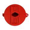 Brady Ball Valve Lockout, 6 1/4 in W, Plastic 151749