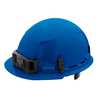 Milwaukee Tool Front Brim Blue Front Brim Hard Hat w/6pt Ratcheting Suspension - Type 1, Class E, Type 1, Class E 48-73-1124