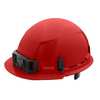 Milwaukee Tool Front Brim Red Front Brim Hard Hat w/6pt Ratcheting Suspension (USA) - Type 1, Class E 48-73-1128