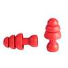 Milwaukee Tool Reusable Silicone Replacement Banded Flanged Ear Plugs, Flanged Shape, 26 dB, Red, 5 PK 48-73-3205