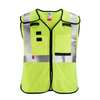 Milwaukee Tool Arc-Rated/Flame-Resistant Cat 1 Class 2 Breakaway High Visibility Yellow Mesh Safety Vest - Large/X-Large 48-73-5212