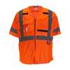 Milwaukee Tool Class 3 High Visibility Orange Safety Vest - 2X-Large/3X-Large 48-73-5147