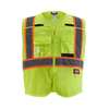 Milwaukee Tool Class 2 CSA Compliant Breakaway High Visibility Yellow Mesh Safety Vest - Small/Medium 48-73-5171