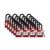 Brady Padlock, 6 Pins, Red, PK24 SDPL-RED-38PL-KA24