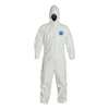 Tyvek Hooded Coverall, 6 PK, White, Tyvek(R) 400 TY127SWH3X0006G1