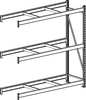 Tennsco Add-On Bulk Storage Rack, 24 in D, 48 in W, 3 Shelves 6940