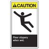 Accuform Safety Label, 5 in Height, 3 1/2 in Width, Vinyl, Vertical Rectangle, English LADM800VSP