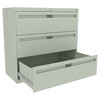 Tennsco 42" W Laterial File Cabinet, Light Gray LPL4236L30 LGHT GREY