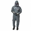Lakeland Collared Chemical Resistant Coveralls, Gray, Pyrolon CRFR, Zipper LS51110-XL