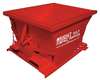 Zoro Select Self Dumping Hopper, 6000 lb., Red 50099 RED