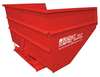 Zoro Select Self Dumping Hopper, 6000 lb., Red 40099 RED