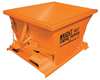 Zoro Select Self Dumping Hopper, 5000 lb., Orange 30077 ORANGE