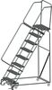 Ballymore 113 in H Steel Rolling Ladder, 8 Steps, 450 lb Load Capacity 083214P