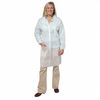 Zoro Select Disp. Lab Coat, L, Polypropylene, Wht, PK30 LC3-WE-NW LRG