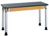 Diversified Spaces Rectangle Science Lab Table, 54" W, 26" L, 39" H, ChemGuard Laminate Top, black P7202BK