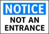 Electromark Entrance Sign, 7 in Height, 10 in Width, Aluminum, English S199FA