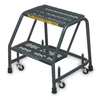 Ballymore 19 in H Steel Rolling Ladder, 2 Steps, 450 lb Load Capacity 218XSU