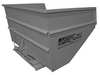 Zoro Select Self Dumping Hopper, 6000 lb., Gray 50099 GRAY