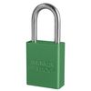 American Lock Lockout Padlock, KA, Green, 1-7/8"H, PK6, Number of Pins: 5 A1106KAS6GRN