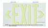 Zoro Select Exit Sign, 8 5/8 in x 15 7/8 in, Plastic GRAN1385