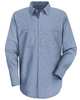 Vf Workwear Long Sleeved Shirt, Blue, 65 per PET/35 per Ctn, M SL10WB RG M