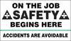 Accuform Safety Record Signs, 28In x 4ft., Vinyl MBR422