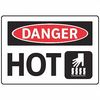 Electromark Danger Sign, 7 in Height, 10 in Width, Aluminum, English S163FA
