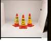 Rockford Silk Screen Process Traffic Cone Collar, Waterproof Cloth Vinyl, 10 1/2 in H, Yellow CS-18