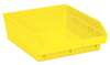 Quantum Storage Systems 50 lb Shelf Storage Bin, Polypropylene, 11 1/8 in W, 4 in H, 11 5/8 in L, Yellow QSB109YL