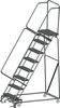 Ballymore 113 in H Steel Rolling Ladder, 8 Steps, 450 lb Load Capacity 083214G