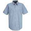 Vf Workwear Short Sleeve Shrt, Blu, PET/Cotton, 2XL SL20WB SS XXL
