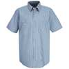 Vf Workwear Short Sleeve Shrt, Blu, PET/Cotton, 2XL SL20WB SSLXXL