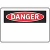 Electromark Danger Sign, 7 in Height, 10 in Width, Aluminum S136FF