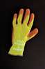 Showa Natural Rubber Latex Hi-Vis Coated Gloves, Palm Coverage, Orange/Yellow, XL, PR 317XL-10
