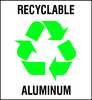Brady Recycling Label, 10 In. W, 10 In. H, PK5, 20634LFLS 20634LFLS