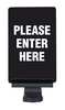 Tensabarrier EXIT PLEASE DO NOT ENTER BLUE SIGN-BRAC-0711-250-23-V-S03