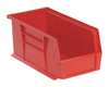 Quantum Storage Systems 30 lb Hang & Stack Storage Bin, Polypropylene, 5 1/2 in W, 5 in H, Red, 10 7/8 in L QUS230RD