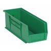 Quantum Storage Systems 50 lb Hang & Stack Storage Bin, Polypropylene, 5 1/2 in W, 5 in H, 14 3/4 in L, Green QUS234GN