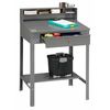 Tennsco Shop Desk, 34-1/2 x 53 x 29In, Medium Gray SR-57 MED GRAY