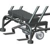 Ballymore 123 in H Steel Rolling Ladder, 9 Steps, 450 lb Load Capacity 093214X