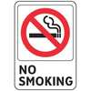 Electromark No Smoking Sign, 7 in Height, 5 in Width, Vinyl, English S1476SC5