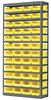 Akro-Mils Steel Bin Shelving, 36 in W x 79 in H x 12 in D, 13 Shelves, Yellow AS1279130Y