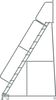 Ballymore 153 in H Steel Rolling Ladder, 12 Steps, 450 lb Load Capacity 123214PSU