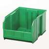 Quantum Storage Systems 75 lb Hang & Stack Storage Bin, Polypropylene, 11 in W, 10 in H, Green, 18 in L QUS260GN