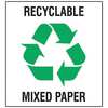 Brady Recycling Label, 10 In. H, 10 In. W, PK5, 18410LFLS 18410LFLS