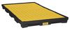 Zoro Select Drum Spill Containment Pallet, 90 gal Spill Capacity, 8 Drum, 10,000 lb., Polyethylene 1688P