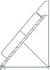 Ballymore 153" H Steel Stairway Slope Rolling Ladder, 12 Steps, 800 lb. Load Capacity HDS-12-R