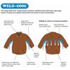 Steiner Welding Jacket, XL, 30", Brown, Size: Xl 9215-X