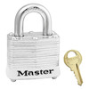 Master Lock Lockout Padlock, KA, White, 1-1/4"H 3KAWHT-0742
